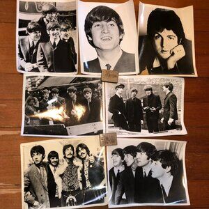 Vintage BEATLES Photos Sgt. Peppers, Bananas, 1960's, etc. - Lot of 7